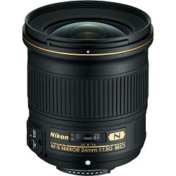 Nikon AF-S 24mm f/1.8G ED FX širokokutni objektiv fiksne žarišne duljine Nikkor 24 1.8 f/1.8 G prime wide lens (JAA139DA)