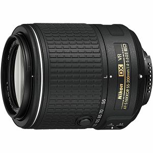 Nikon AF-S 55-200mm f/4-5.6G ED VR II DX telefoto objektiv Nikkor auto focus zoom lens 55-200 F4-5.6G F4-5.6 f/4-5.6 G VRII (JAA823DA)