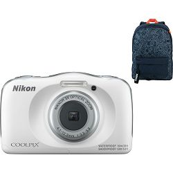 Nikon Coolpix W150 White Backpack Kit All Weather Waterproof Camera vodootporni podvodni digitalni kompaktni fotoaparat (VQA110K001)