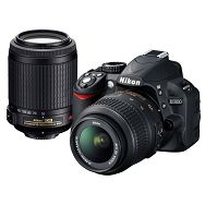 Nikon D3100 KIT WITH AF18-55VR + AF55-200VR Consumer DSLR fotoaparat VBA280K003