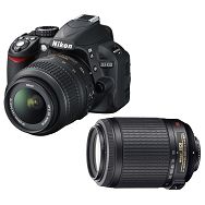 Nikon D3200 KIT WITH AF18-55VR + AF55-200VR Consumer DSLR fotoaparat VBA280K007