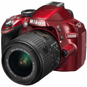 Nikon D3200 KIT WITH AF18-55VR II RED VBA331K002 crveni 18-55 VR II DSLR fotoaparat s novim objektivom