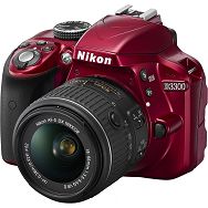 Nikon D3300 kit 18-55VRII Red fotoaparat VBA391K001