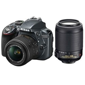Nikon D3300 kit 18-55mm VRII + 55-200VRII DSLR digitalni fotoaparat VBA390K008 double zoom kit 18-55 VR II 55-200 VR II