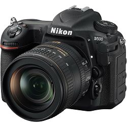 Nikon D500 + AF-S 16-80 KIT DX 4K UHD 20.9MP DSLR Camera Digitalni fotoaparat i objektiv 16-80mm 2.8-4.0 f/2.8-4E ED (VBA480K001)