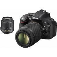 Nikon D5200 KIT WITH AF18-55VR + AF55-200VR Consumer DSLR fotoaparat 