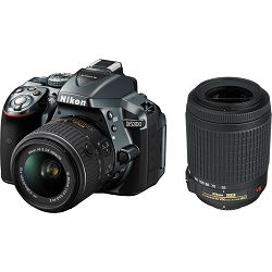 Nikon D5300 KIT WITH AF18-55VRII + AF55-200VRII DSLR fotoaparat 18-55 VR II 55-200 VR II VBA370K008