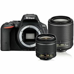 Nikon D5500 + AF-P 18-55 VR + 55-200 VR II KIT VBA440K007 DSLR digitalni fotoaparat Camera with 18-55VR f/3.5-5.6 + 55-200mm f/4-5.6G ED 55-200VR Lens APS-C DX objektiv