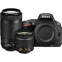 Nikon D5500 + AF-P 18-55 VR + AF-P 70-300VR KIT DSLR Digitalni fotoaparat Camera with 18-55mm f/3.5-5.6 and 70-300mm Lens 70-300 f/4.5-6.3 VR (VBA440K019)