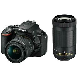 Nikon D5600 + AF-P 18-55 VR + AF-P 70-300 VR DX KIT DSLR Digitalni fotoaparat Camera with 18-55mm f/3.5-5.6 70-300mm lens (VBA500K004)