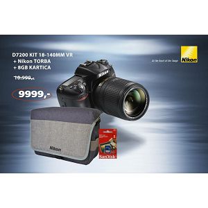 Nikon D7200 + 18-140VR kit + 8GB kartica + Nikon torba AKCIJA !!!!