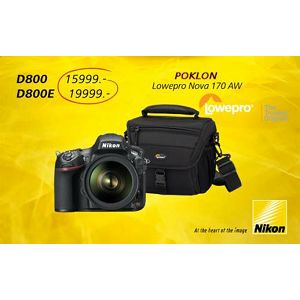 Nikon D800 Body Professional DSLR fotoaparat VBA300AE + POKLON TORBA Lowepro Nova 170 AW