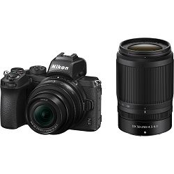 Nikon Z50 + Z 16-50mm f/3.5-6.3 VR + Z 50-250mm f/4.5-6.3 VR DX KIT + IN3273D Inca 3-Sec 3kg 3W Big stativ + Saramonic Vmic Mini mikrofon + Nikon CF-EU14 torba
