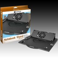 Notebook Cooler CANYON CNR-NS01 ( 1 x 8cm, Gray/Silver), Retail