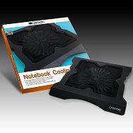 Notebook Cooler CANYON CNR-NS04 ( 1 x 18cm, 500 - 700 RPM, Black/Silver) ret