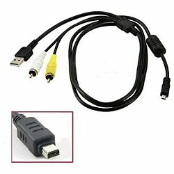 Olympus CB-AVC3 (W) A/V cable for  SP-570UZ/SP-565UZ/590UZ/620UZ/720UZ/800UZ, XZ-1, SZ-10/14/20/30MR/31MR, SH-21/25MR, TG-820/620/320 kabel za digitalni kompaktni fotoaparat N1864300