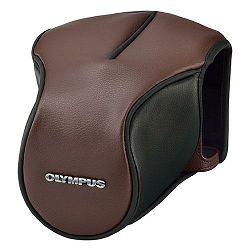 Olympus CS-46FBC brown Body jacket with front case for E-M5 Mark II V601067NW000