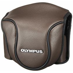Olympus CSCH-118 Full Cover Leather Jacket Brown for Stylus 1 torbica za digitalni kompaktni fotoaparat V600079NW000