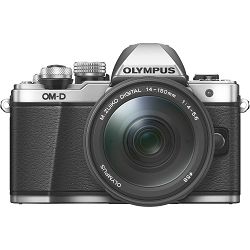 Olympus E-M10 II + 14-150 Silver srebreni E-M10II 1415 Kit slv/blk 14-150mm Mark EZ-M4015 R black incl. Charger & Battery Micro Four Thirds OM-D Camera digitalni fotoaparat V207054SE000