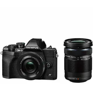 Olympus E-M10 IV + 14-42mm f/3.5-5.6 EZ + 40-150mm f/4-5.6 R Black DZK crni Double Zoom kit (V207132BE010)