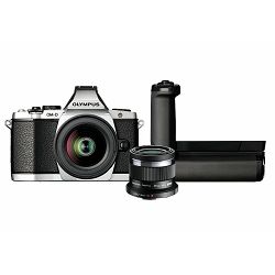 Olympus E-M5 Portrait Grip Kit slv (1250, 4518, HLD-6) blk lenses Micro Four Thirds MFT - OM-D Camera digitalni fotoaparat V204045SE050