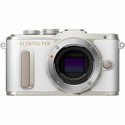 Olympus E-PL8 + 14-42mm White Pancake Zoom Kit wht/slv Bijeli digitalni fotoaparat s objektivom EZ-M1442EZ incl. Charger & Battery 14-42 Micro Four Thirds MFT PEN Camera (V205082WE000)