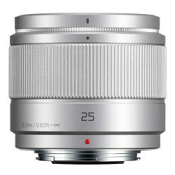 Panasonic 25mm f/1.7 Asph Silver Lumix G standardni objektiv za Micro Four Thirds MFT micro4/3" H-H025E H-H025 (H-H025E-S)