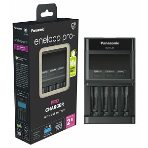 Panasonic Eneloop PRO Charger BQ-CC65 LCD brzi punjač za 4x AA, R6, AAA, R03 baterije