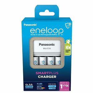 Panasonic Eneloop punjač SMART Brzi + 4xAA Eneloop 1900mAh (K-KJ55MCD40E)