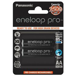 Panasonic Enelop PRO 2xAA R6 2500mAh punjive baterije blister BK-3HCDE/2BE