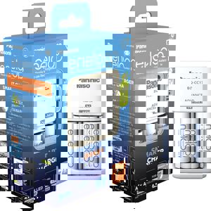 Panasonic Enelop punjač + 4xAA 2000mAh punjive baterije K-KJ17MCD40E