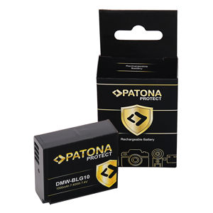 Patona DMW-BLG10 Protect 1000mAh 7.2V baterija za Panasonic DMW-BLE9, GX9, GX7, TZ90, LX100 II, GX85, GX80, GF6, GF3, LX85, TZ100, TZ200, TZ80, TZ91, TZ92, TZ93, ZS200, ZS110, S6K, TX2