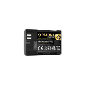 Patona LP-E6P Protect 2600mAh 18.7Wh 7.2V baterija za Canon EOS R5 II R7 R6 II R5c R 90D 80D 70D 60D 7D II 6D II 5D IV 5D III 5DS R XC10 XC15 Blackmagic Pocket Cinema 6K 4K Battery Pack