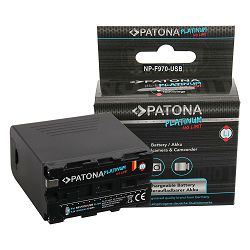 Patona NP-F970 Platinum 10500mAh 75.6Wh 7.2V baterija za Sony, Atomos, Aputure s NP-Fxxx prihvatom NP-F530, NP-F550, NP-F730, NP-F750, NP-F770, NP-F930, NP-F950, NP-F960, NP-F970, NP-F975, NP-F990