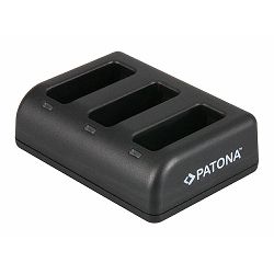 Patona punjač za GoPro HERO5 AABAT-001 bateriju Triple Quick-Charger (AABAT-001, AHDBT-501, AABAT-00 AHDBT-5)