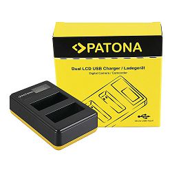 Patona USB LCD Dual Charger punjač za Canon LP-E8 LC-E8 EOS 700D, 650D, 600D, 550D, Rebel T2i
