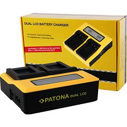 Patona Dual LCD USB Charger punjač za Fujifilm Fuji NP-W126 X-T30, X-T20, X-T10, X-T3, X-T2, X-T1, X-T100, X-A5, X-A3, X-A2, X-A1, X-A10, X-E3, X-E2S, X-E2, X-E1, X-M1, X-Pro2, X-Pro1, X100F, HS30EXR