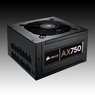 Power Supply CORSAIR CMPSU-750AXEU AC 90-264V, 50/60Hz, DC 3.3/5/±12V, 750W, Retail, SLI Ready, Active PFC, Cable Management, 1x120, Efficiency 90%