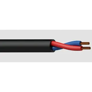 Procab BLS215, 2x1.5mm2 (16 AWG) crni fleksibilni bakreni zvučnički kabel - 1 metar (reže se po mjeri, cijena po metru)