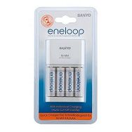 Sanyo Eneloop MQR06-E-4-3UTG brzi punjač (2h) + 4xAA punjive baterije ready to use