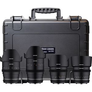 Samyang VDSLR Kit 4 = 24mm T1.5 + 35mm T1.5 + 50mm T1.5 + 85mm T1.5 MK2 Sony E-mount + Hardcase