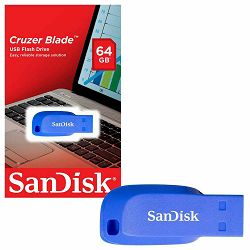 SanDisk Cruzer Blade 64GB Electric Blue USB memorija (SDCZ50C-064G-B35BE)