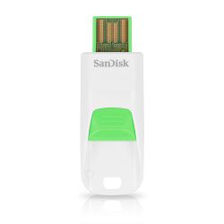 SanDisk Cruzer Edge 32GB White/Green SDCZ51W-032G-B35G USB Memory Stick