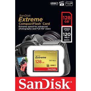 SanDisk Extreme CF 120MB/s 128 GB SDCFXS-128G-X46 compact flash card