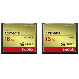 SanDisk Extreme CF 120MB/s 16 GB 2-Pack SDCFXS2-016G-X46 Compact Flash memorijska kartica