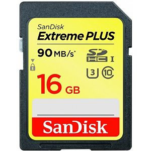 SanDisk Extreme Plus SDHC 16GB 90MB/s Class 10 UHS-I SDSDXSF-016G-GNCIN Memorijska kartica
