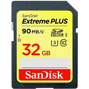 SanDisk Extreme Plus SDHC 32GB 90MB/s Class 10 UHS-I SDSDXSF-032G-GNCIN Memorijska kartica