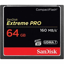 SanDisk Extreme Pro CF 160MB/s 64 GB VPG 65 UDMA 7 SDCFXPS-064G-X46 Compact Flash memorijska kartica