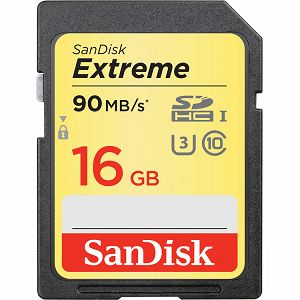 SanDisk Extreme SDHC Card 16GB 90MB/s Class 10 UHS-I U3 SDSDXNE-016G-GNCIN Memorijska kartica