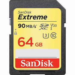 SanDisk Extreme SDHC Card 64GB 90MB/s SDSDXVE-064G-GNCIN